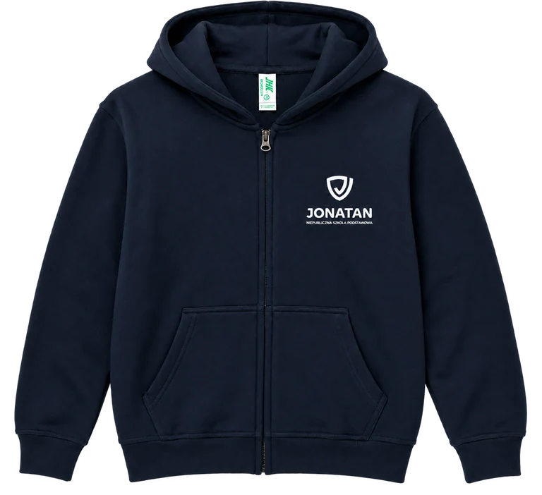 Granatowa bluza Jonatan z kapturem